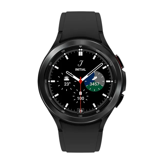 SAMSUNG Galaxy Watch4 Classic Smartwatch with Activity Tracker (46mm Super AMOLED Display, Water Resistant, Black Strap)