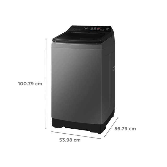 SAMSUNG 9 kg 5 Star Fully Automatic Top Load Washing Machine (WA90BG4582BDTL, In-built Heater, Dark Gray)