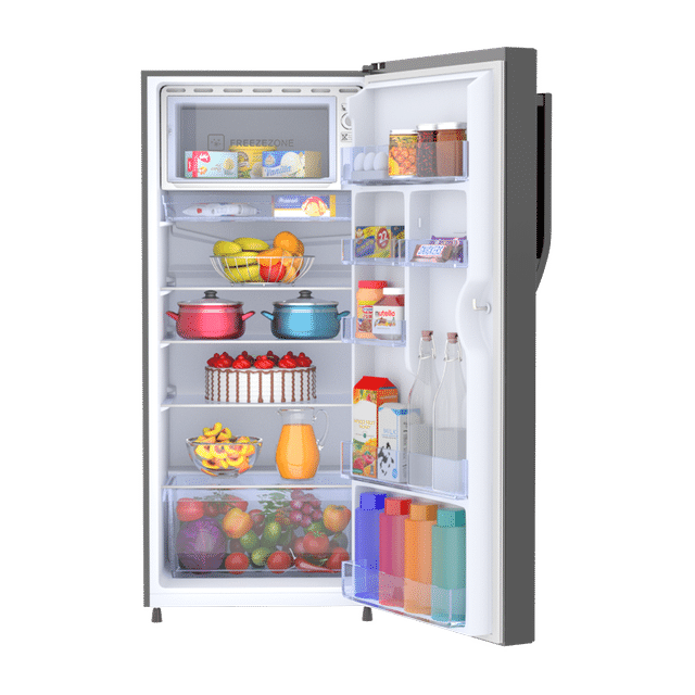 Haier 190 Litres 3 Star Direct Cool Single Door Refrigerator with Diamond Edge Freezing Technology (HRD-2103CBS-P, Brushline Silver)