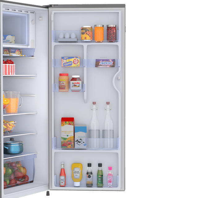 Haier 190 Litres 5 Star Direct Cool Single Door Refrigerator with Diamond Edge Freezing Technology (HRD-2105BIS-P, Inox Steel)