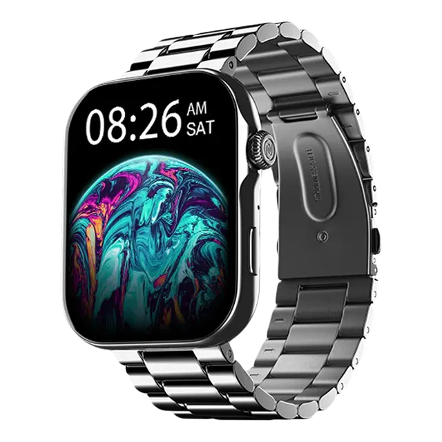 noise ColorFit Ultra 3 Smartwatch with Bluetooth Calling (49mm AMOLED Display, IP68 Water Resistant, Silver Elite Edition Strap)