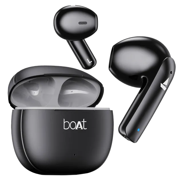 boAt Airdopes 100 TWS Earbuds with Environmental Noise Cancellation (IPX4 Water Resistant, ASAP Charge, Opal Black)