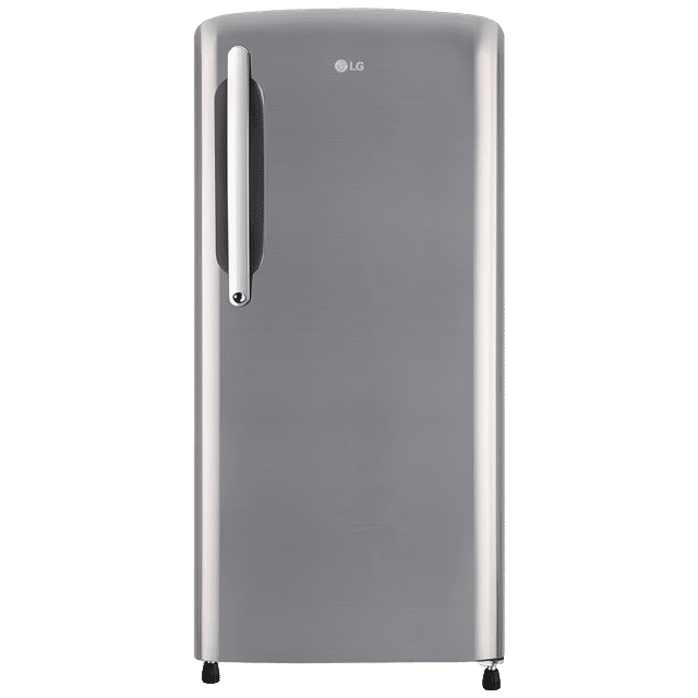 LG 201 Litres 3 Star Direct Cool Single Door Refrigerator with Antibacterial Gasket (GL-B211HPZD.APZZEB, Shiny Steel)