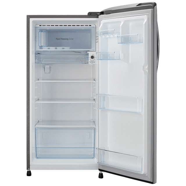 LG 201 Litres 3 Star Direct Cool Single Door Refrigerator with Antibacterial Gasket (GL-B211HPZD.APZZEB, Shiny Steel)