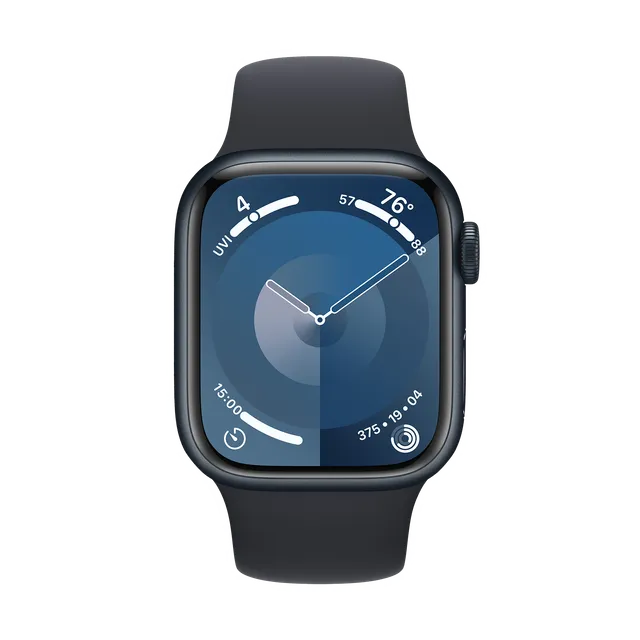 Apple Watch Series 9 GPS with Midnight Sport Band - M/L (41mm Display, Midnight Aluminium Case)