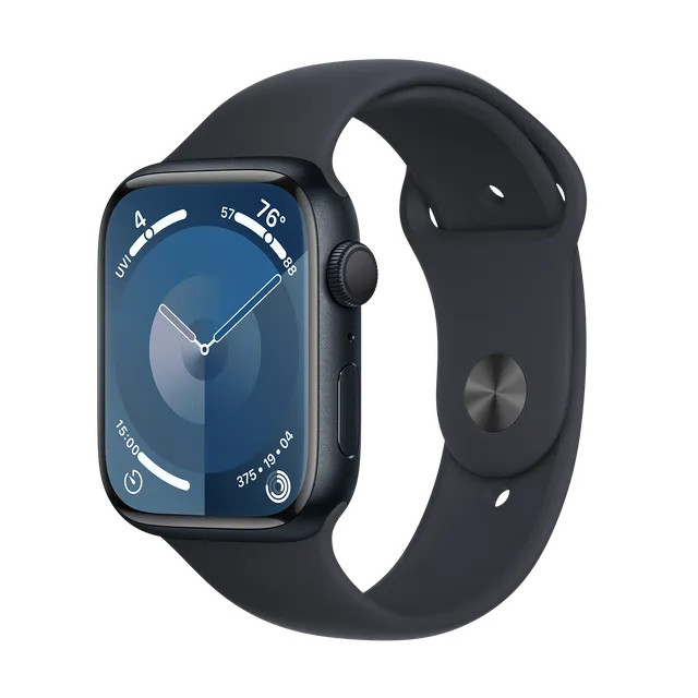 Apple Watch Series 9 GPS with Midnight Sport Band - S/M (45mm Display, Midnight Aluminium Case)