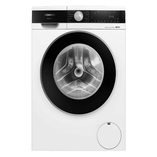 SIEMENS 8 kg Fully Automatic Front Load Washing Machine (Series 4, WG34A200IN, Wave Drum, White)