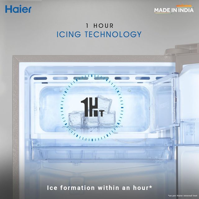 Haier 215 Litres 3 Star Direct Cool Single Door Refrigerator with Stabilizer Free Operation (HED223TSP, Inox Steel)
