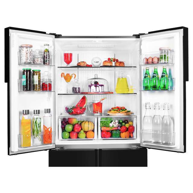 Haier 531 Litres Frost Free Side by Side Refrigerator with Deo Fresh Technology (HRB-550KS, Black Steel)