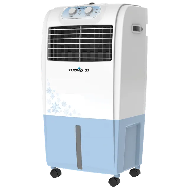 HAVELLS Tuono 22 Litres Personal Air Cooler (Honeycomb Cooling Pad, GHRACBCW020, White and Light Blue)