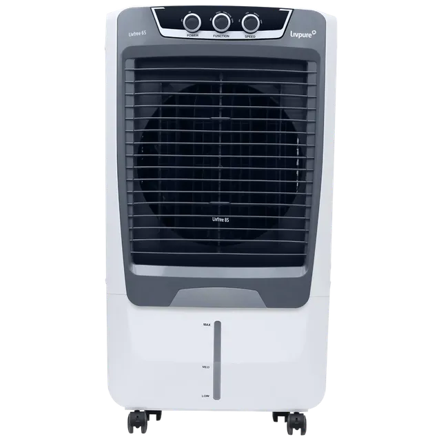 Livpure LIVFREE 65 Litres Desert Air Cooler (Honeycomb Cooling Pad, White and Grey)
