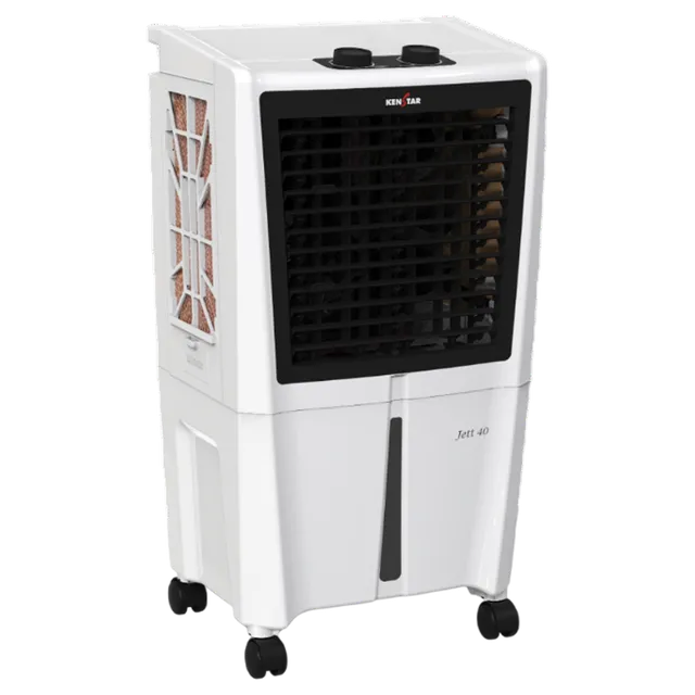 KENSTAR JETT HC 40 Litres Personal Air Cooler (Honeycomb Cooling Pads, KCLJETWH040FMHECT, White and Black)