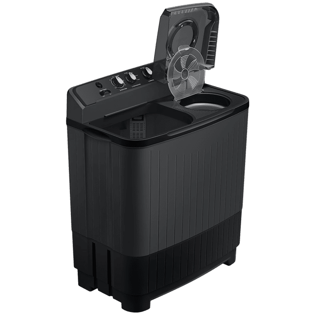 SAMSUNG 7.5 kg 5 Star Semi Automatic Washing Machine with Hexa Storm Pulsator (WT75B3200GD, Dark Grey)