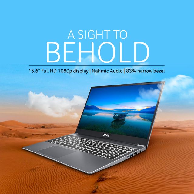 acer AL1541 AMD Ryzen3 Laptop (8GB, 512GB SSD, Windows 11 Home, 15.6 inch Full HD LCD Display, Steel Gray, 1.59 KG)