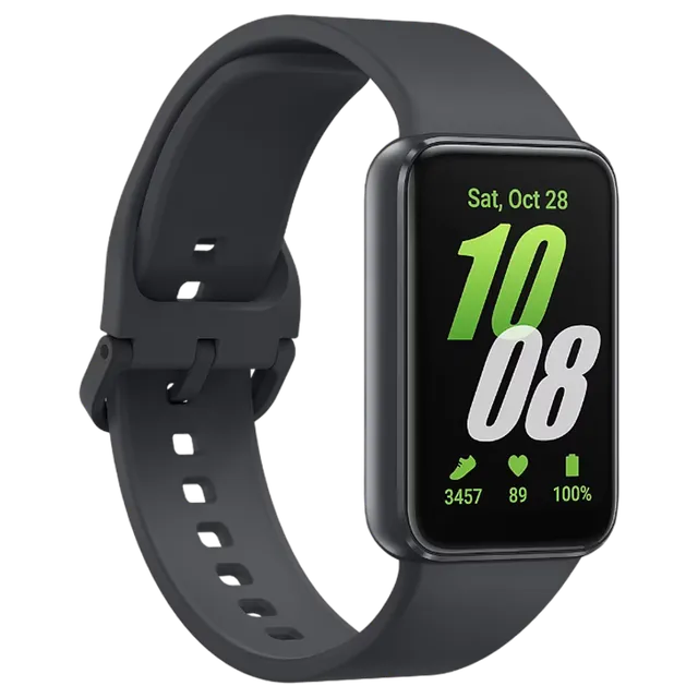 SAMSUNG Galaxy Fit3 Smartwatch with 100 Plus Watch Faces (40.9mm AMOLED Display, IP68 Water Resistant, Gray Strap)